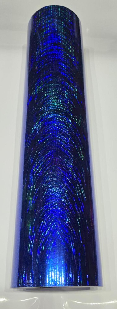 Holographic Royal Blue Light Ray Sign Plotter Cutter Vinyl Roll