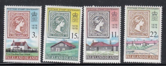 FALKLAND ISLANDS Postage Stamp Centenary MNH set