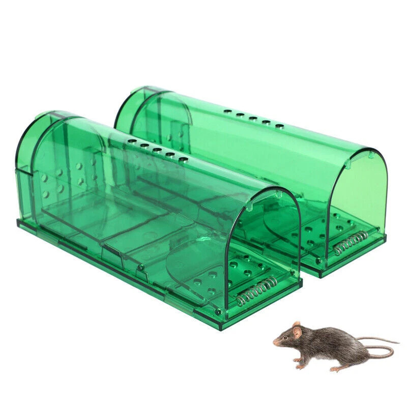 4PACK Humane Mouse Traps Live Catch & Release No Kill Rat Mice Trap Reusable