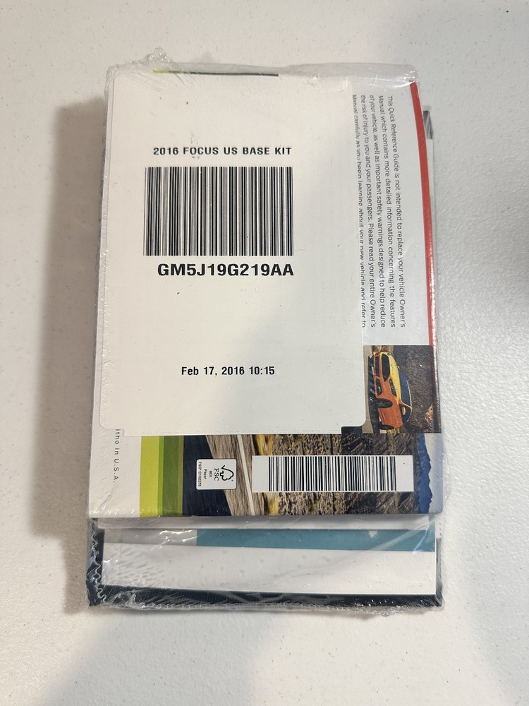 2016 Ford Focus Owner's Manual Set
