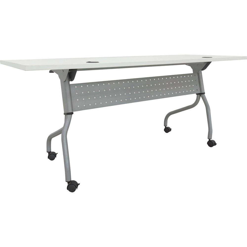 Lorell White Laminate Flip Top Training Table (llr-60743) (llr60743)