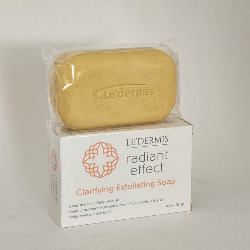 Ledermis Radiant Effect Clarifying Exfoliating Soap Jabon Exfoliante Clarificant