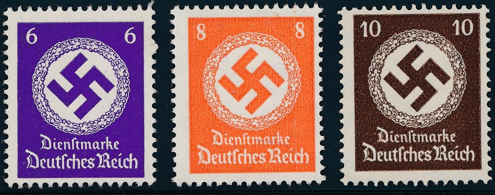 Stamp Selection Germany Official Selection WWII 3rd Reich MNG