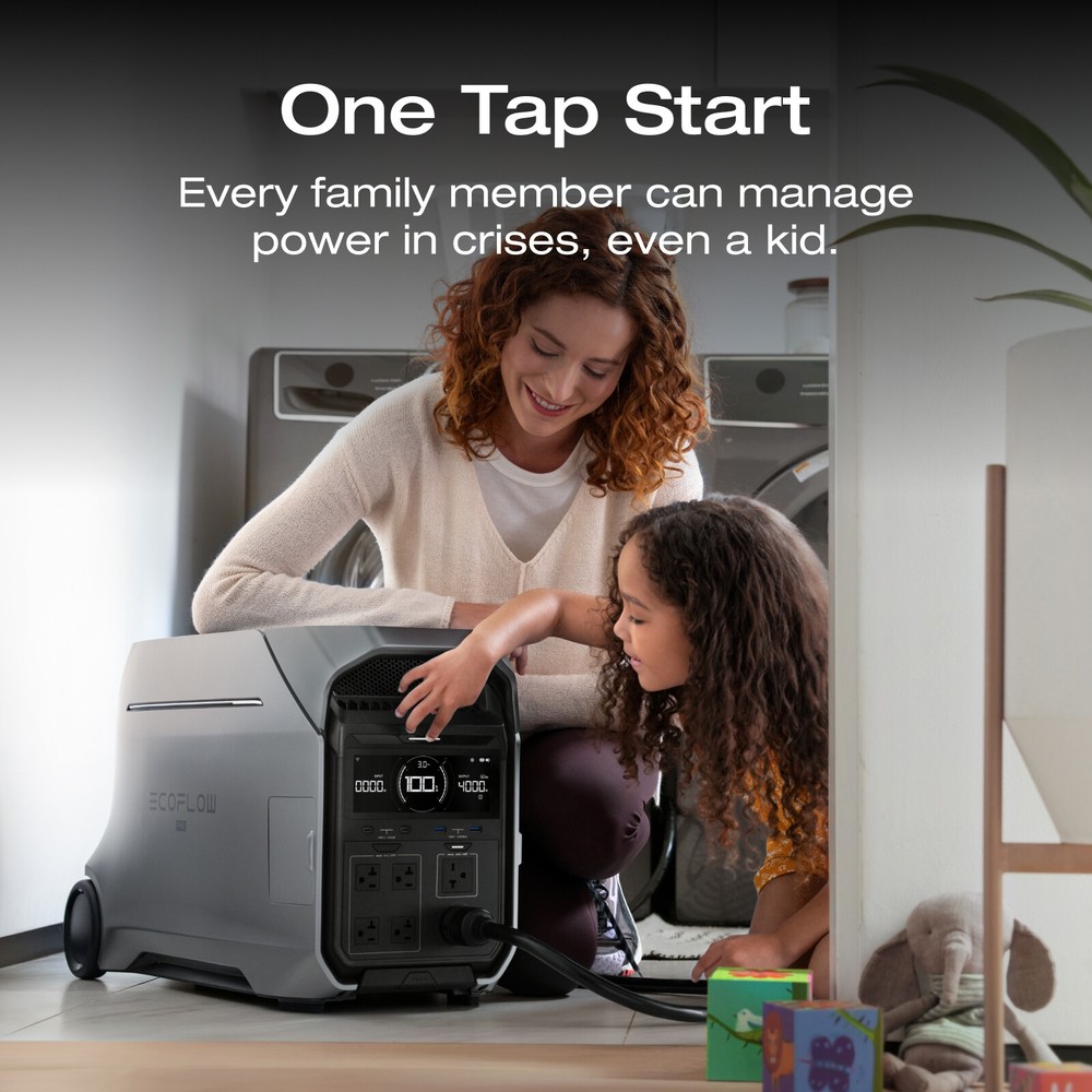 EcoFlow DELTA Pro 3 4kWh+400W Solar Panel Solar Generator Certified Refurbished