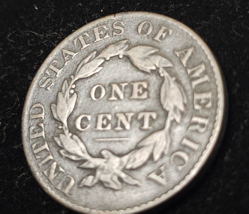 1829 Coronet Head , coronet Large Cent VG / F