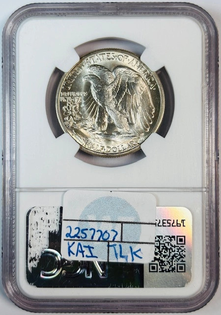 1943 D Walking Liberty Half Dollar NGC MS-67 CAC