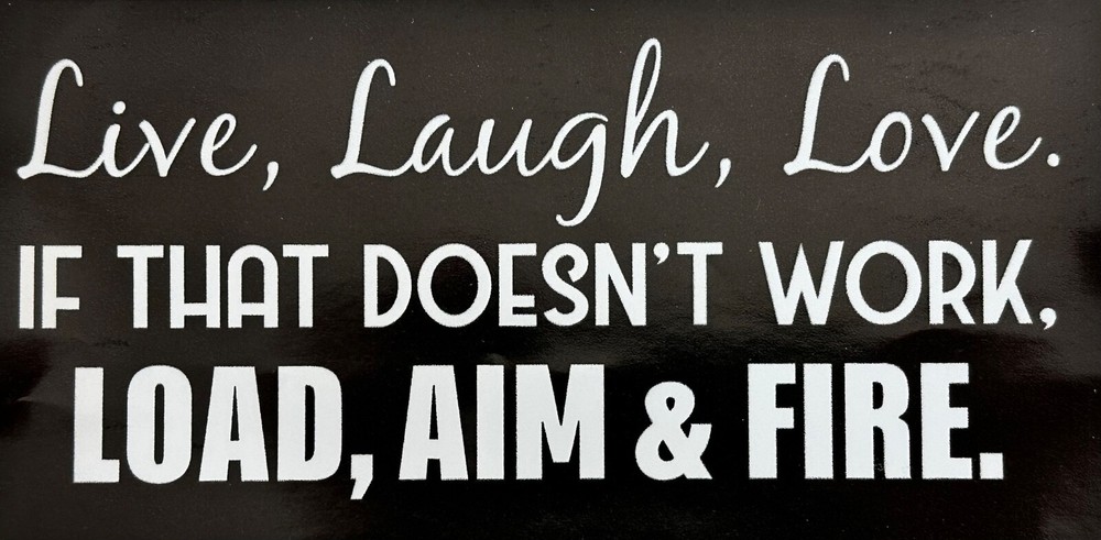 Load Aim & Fire..2nd Amendment.. Truck  Decals Sticker  (4 Pack) #043
