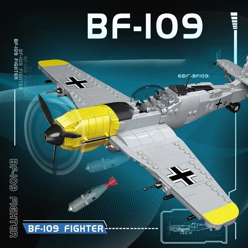 WW2 Fighter Plane Building Blocks 471PCS Set