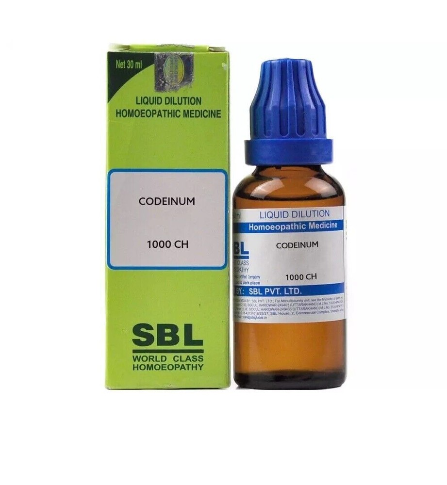 SBL Homeopathic Codeinum 1M (1000 CH) (30ml) Dilution