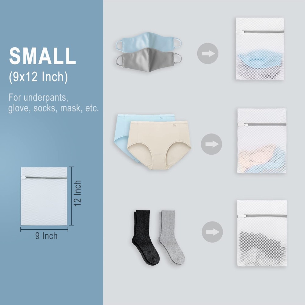 Laundry Bags Mesh Delicates 9x12 inch 3-Pack