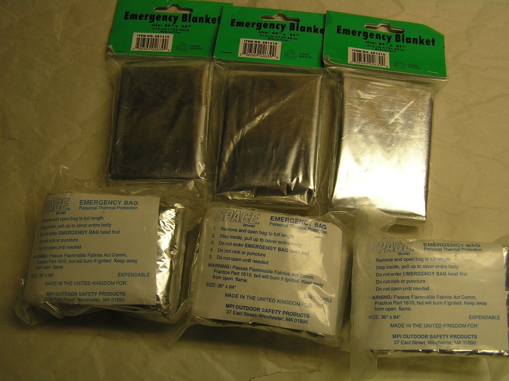 6 – Emergency Blankets & Bags