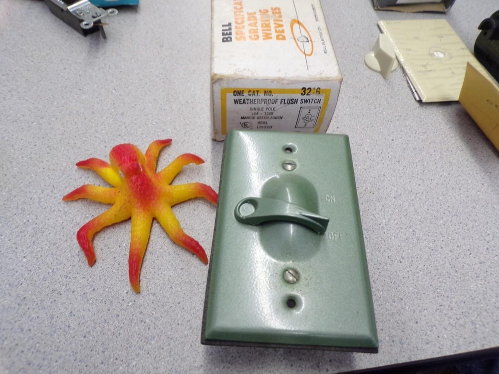 Bell 3216 459L Specification Grade WIring Devices Flush Switch Single Pole Marin