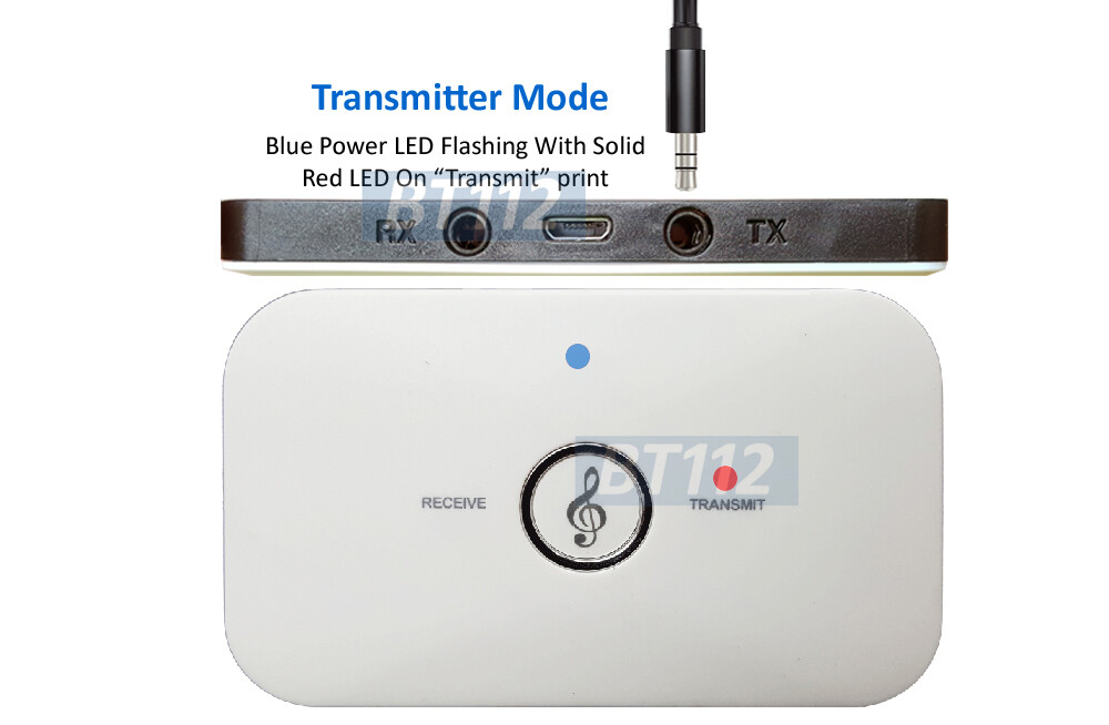 Bluetooth Audio Transmitter + Bluetooth Receiver Dongle For Wireless Audio