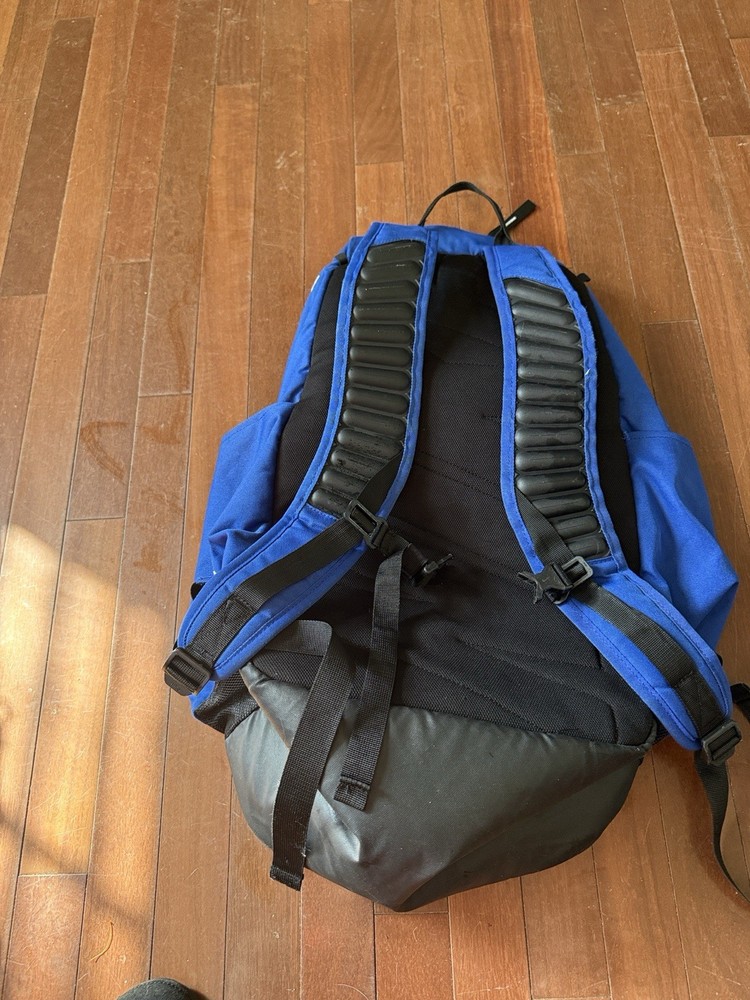 Nike Quad Zip System Blue Baseball Softball Backpack Adjustable Strap Polyester