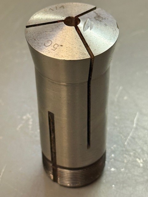 1/4" Round 5C Collet w/Internal Threads