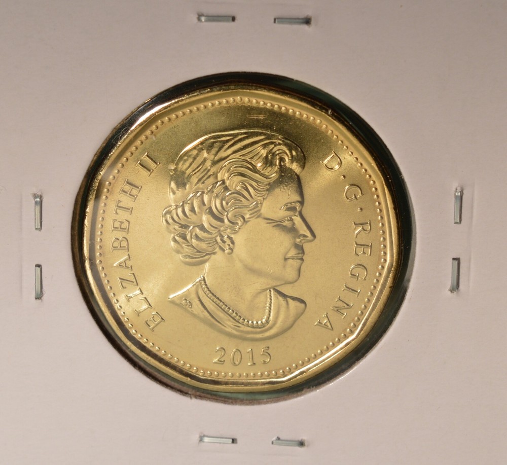 2015 Canada Loonie - BU UNC - from mint roll 🇨🇦🇨🇦
