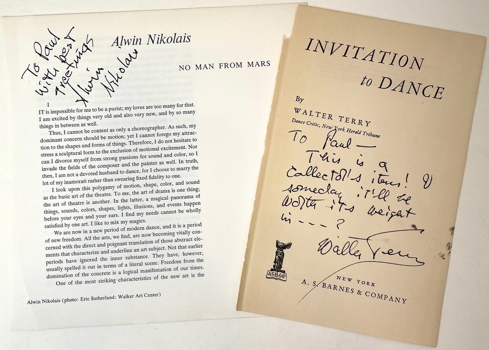 [Dance] Signed title pages & other signed docs FONTEYN, DUDINSKAYA ETC