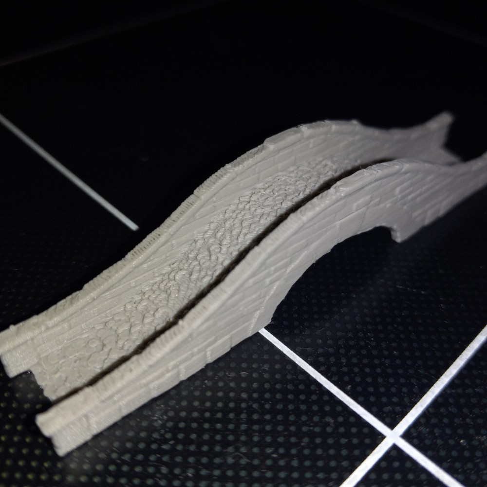 Pedestrian Path Walk Stone Bridge N Scale 1:160