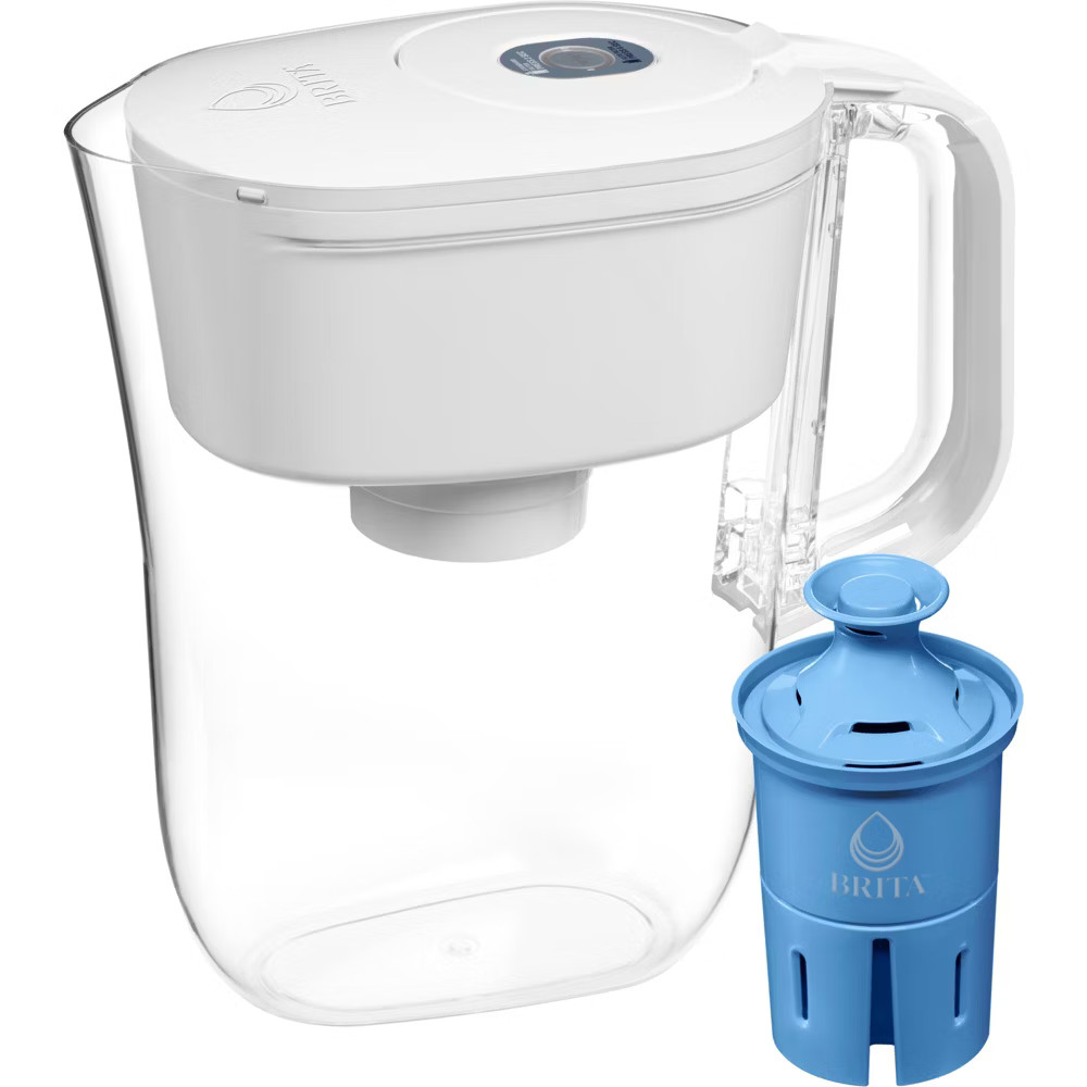 Brita Water Filter Soho Water Pitcher Dispensers with Longlast Water Filter -