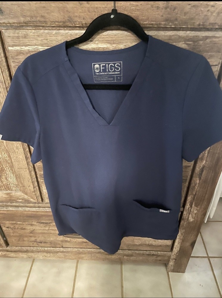 Original FIGS navy blue scrub set - Size Small