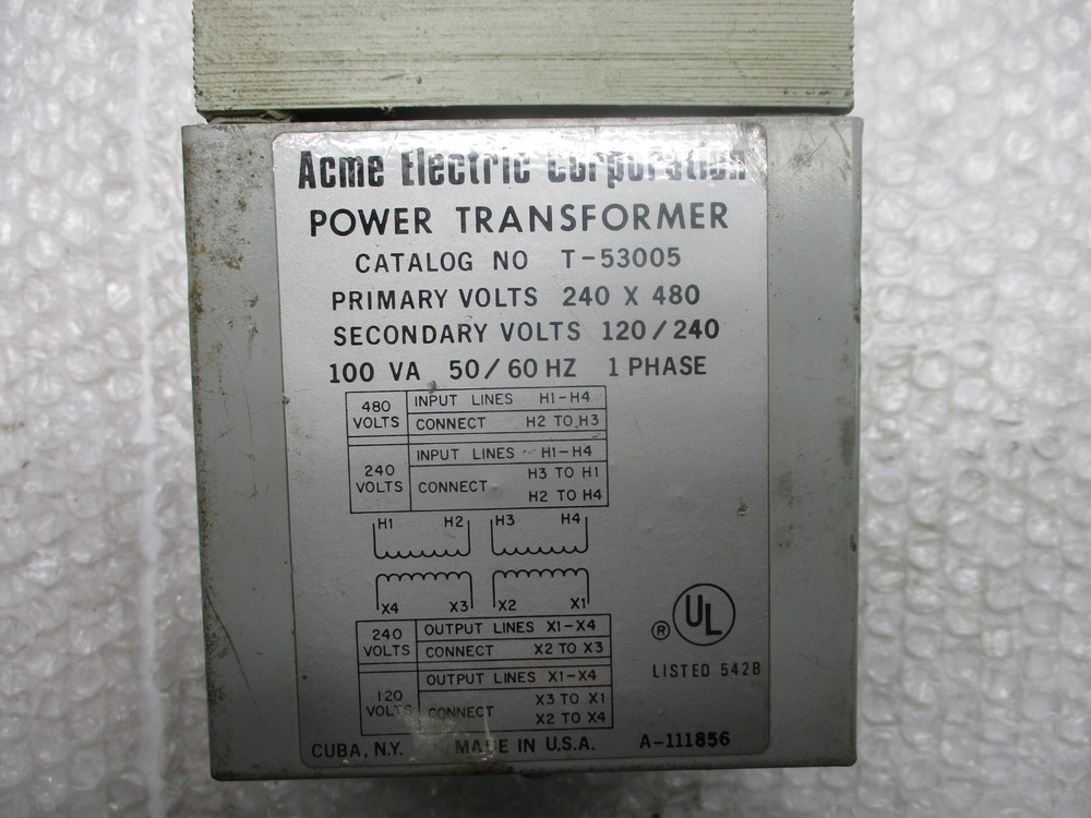 ACME T-53005 TRANSFORMER UNMP