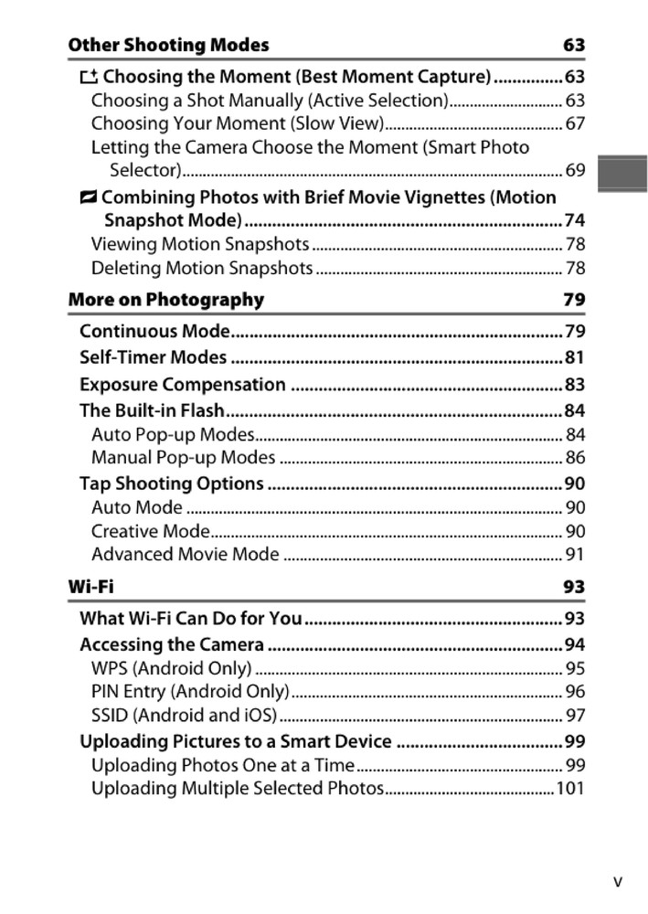 Nikon 1 J4 — User Reference Manual Guide — 262 Pages — Printed & Bound in USA