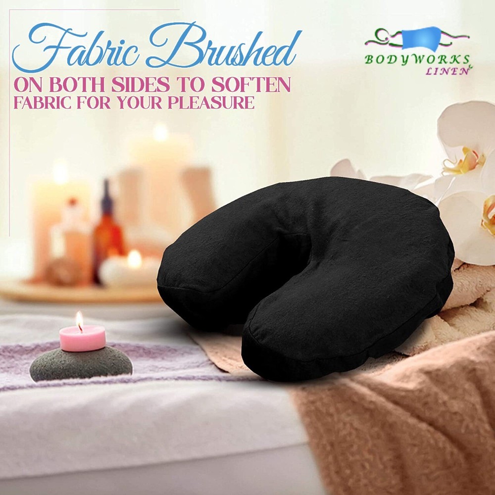 Massage Table Flannel Face Covers 3 pieces Pack ( Colors )