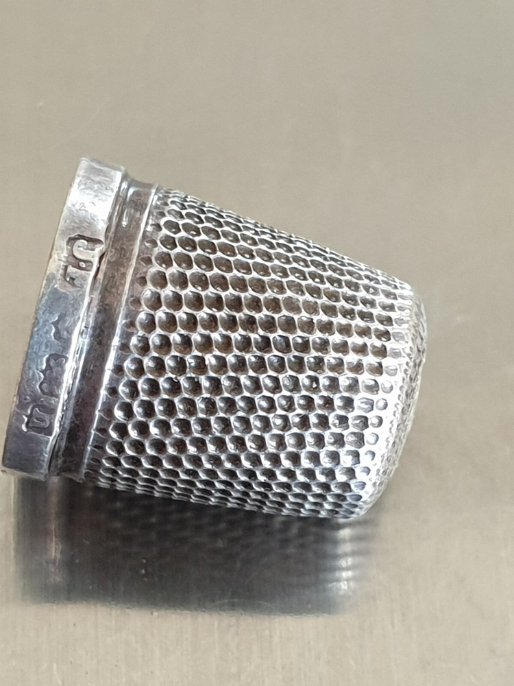 Antique Solid Sterling Miniatures Thimble
