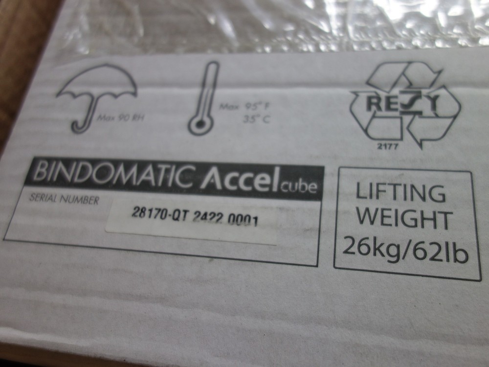 Coverbind Bindomatic ACCEL CUBE Thermal Binding Machine * NEW SEALED