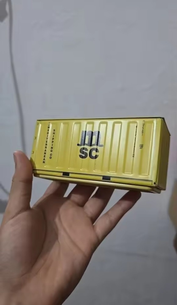 MSC Mini Iron Storage Box - Miniature Shipping Container