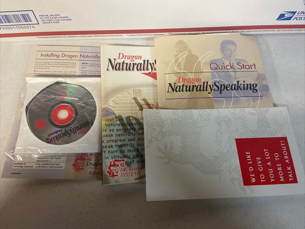 Dragon Naturally Speaking Preferred version 4 Continuous Speech Recognition