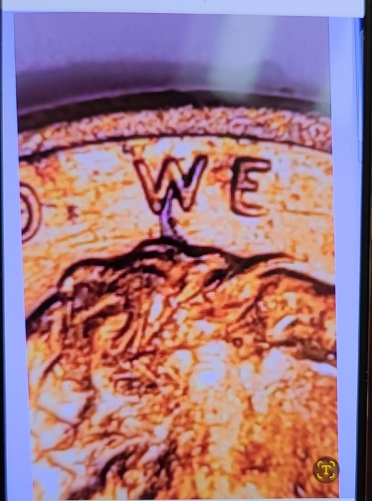 2011 Lincoln Head Shield Penny Cent Obverse Die Crack Error "WE"