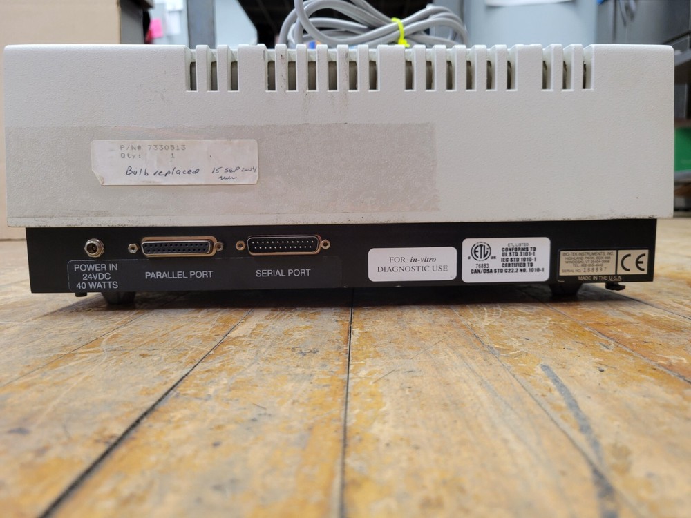 Bio-Tek Instruments ELx800 Universal Microplate Reader Absorbance 24VDC 40 Watt