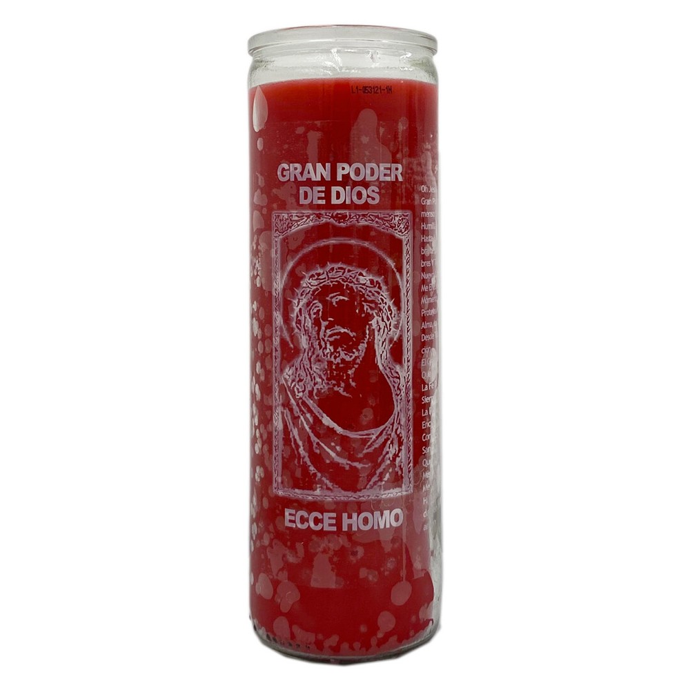 Veladora Gran Poder De Dios -Jesus Christ  Prayer and Religious Candle - 7 Day s