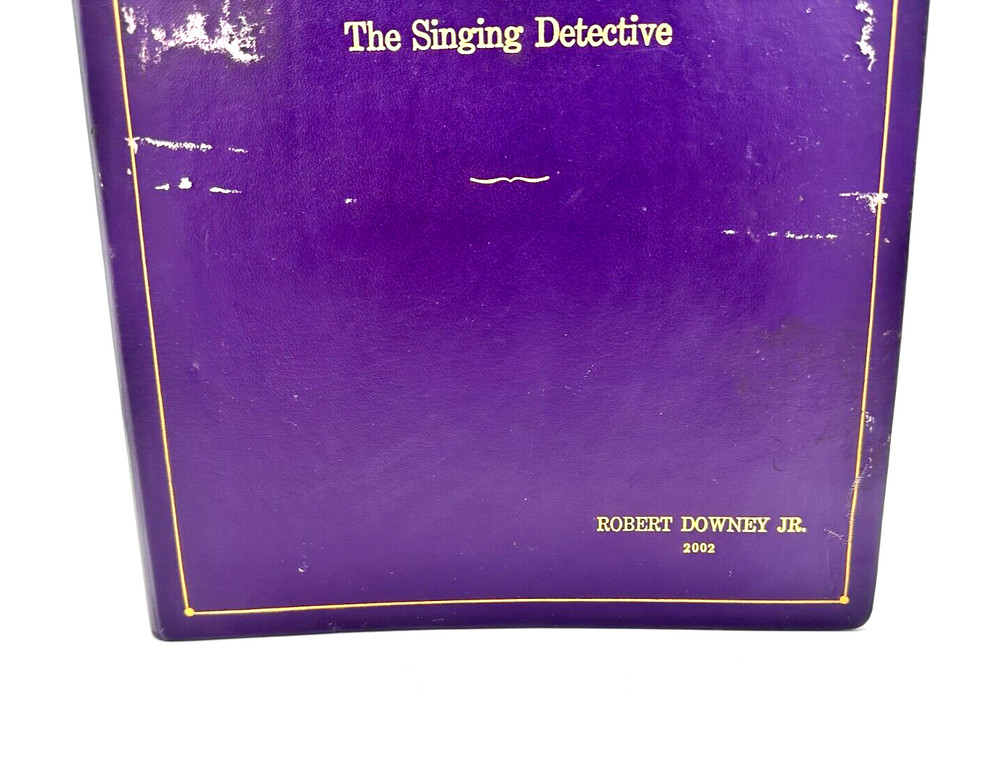 VTG Robert Downey Jr "The Singing Detective" Script Folder 2002 Ronnie Gousman
