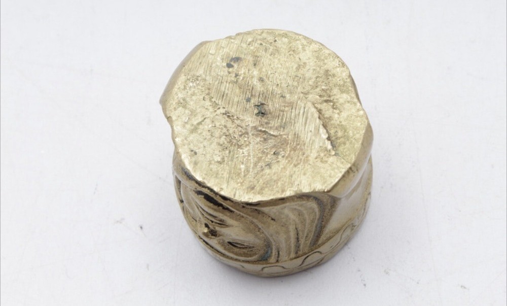 Figural Brass Match Holder