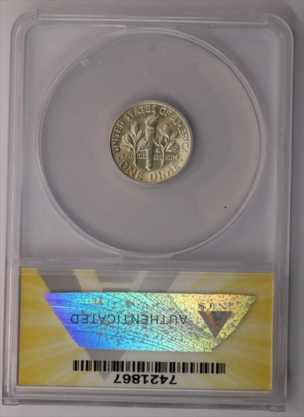 1948 Roosevelt Dime ANACS MS65