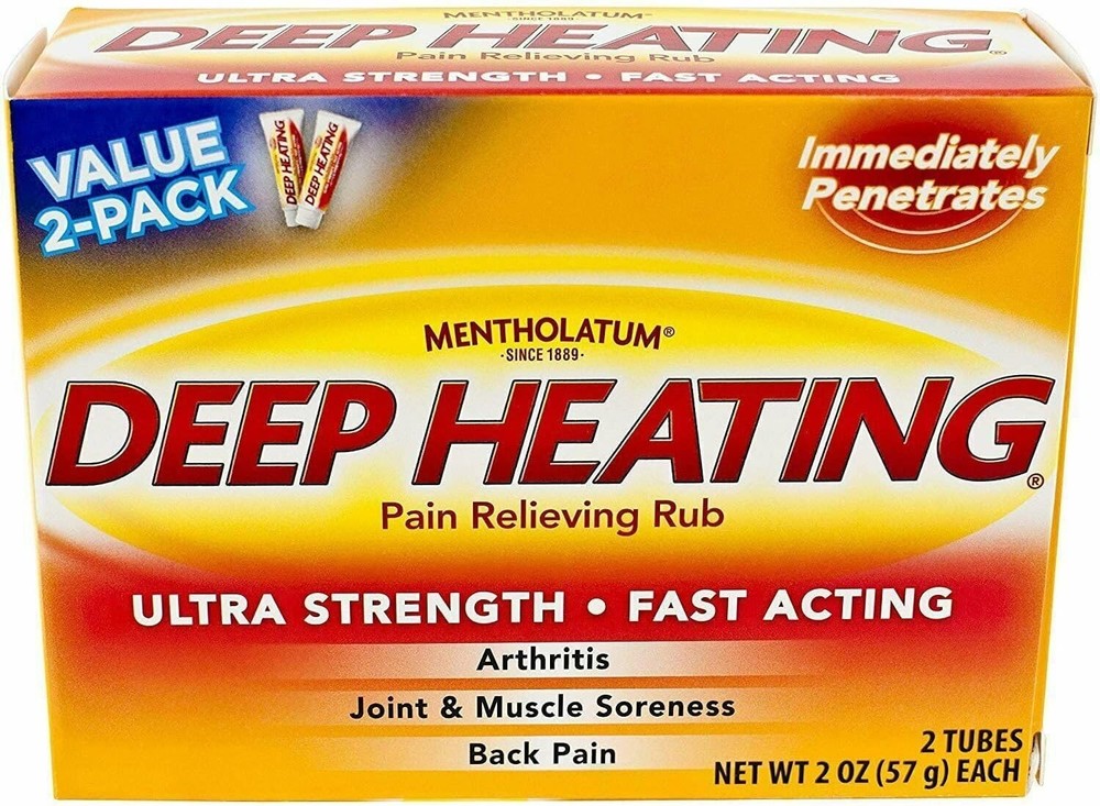 Mentholatum Deep Heating Pain Relieving Rub 2 x 2 Ounce (3 Pack)