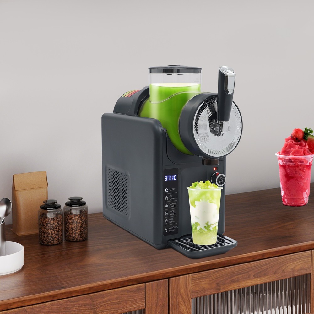 Frozen Drink Machine,shaved Ince Machine With Self-cleaning Function Grey