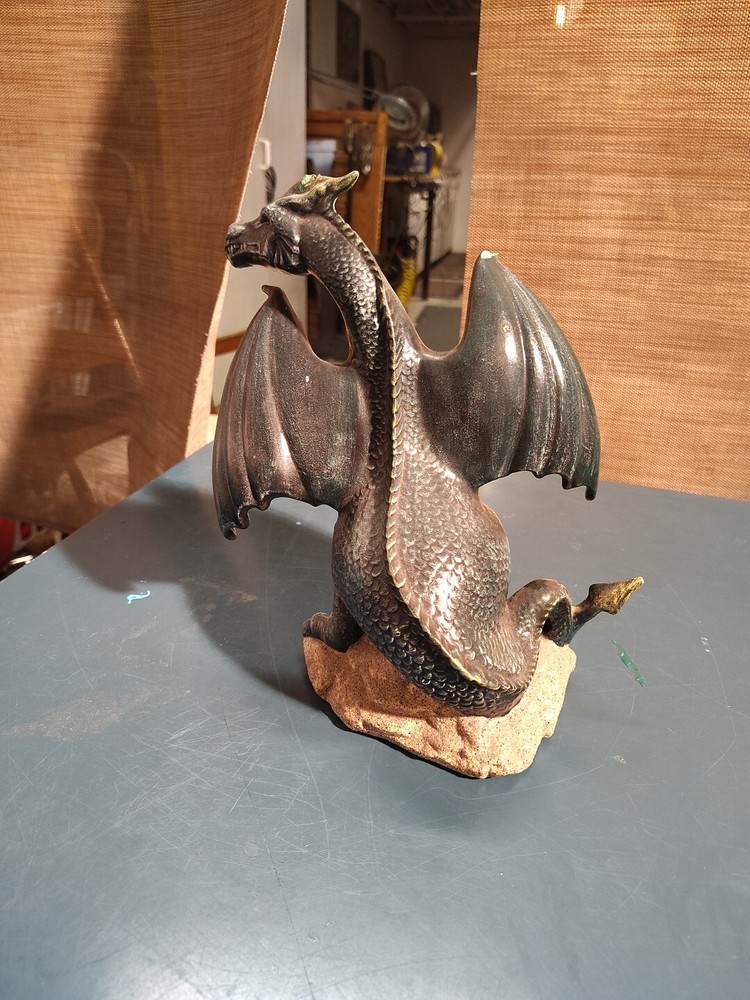 Dragon Ceramic Statue (Green In Color)