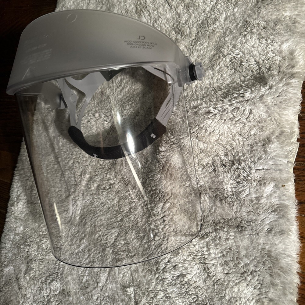 Oberon Polycarbonate Clear Face Shield With Ratchet Headgear