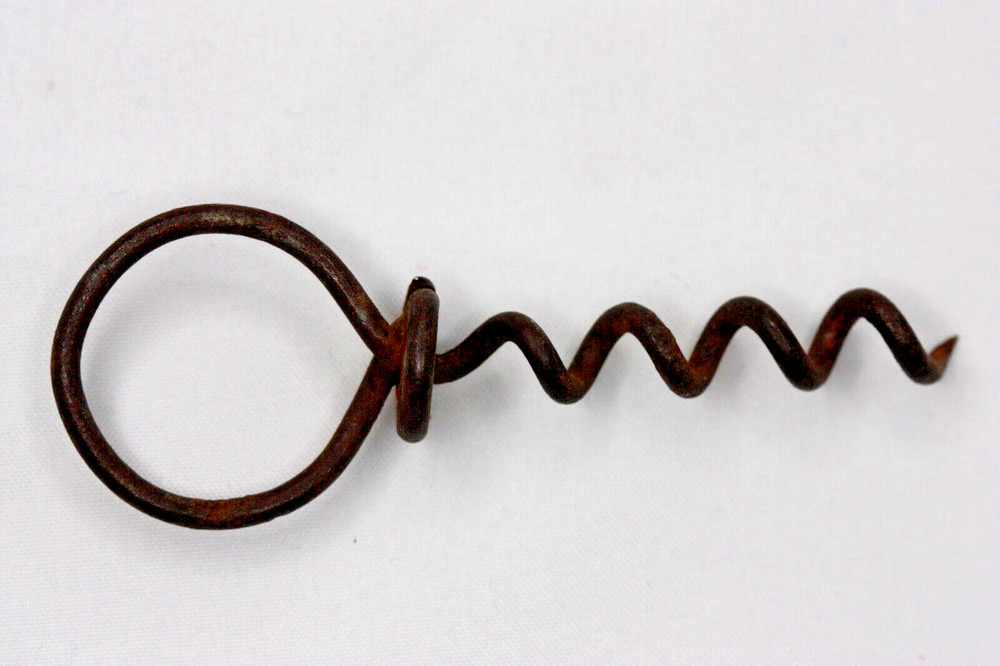 Antique Vintage Finger Ring Primitive Cork Screw