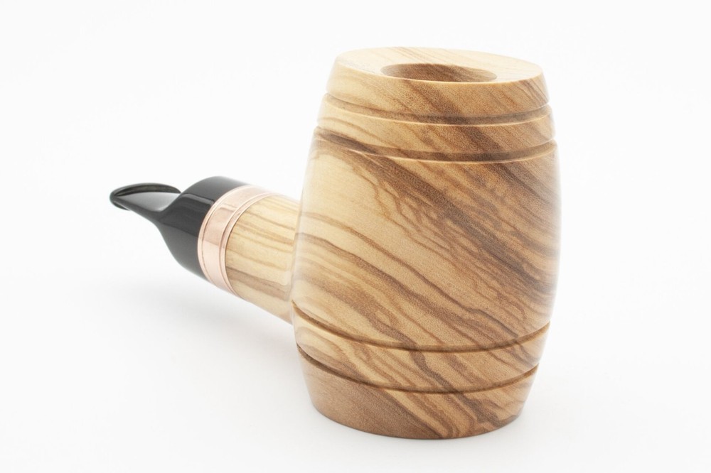 NEW! RATTRAY'S DEVIL'S CUT OLIVE WOOD 9MM PIPE incl. Adapter / SMOOTH
