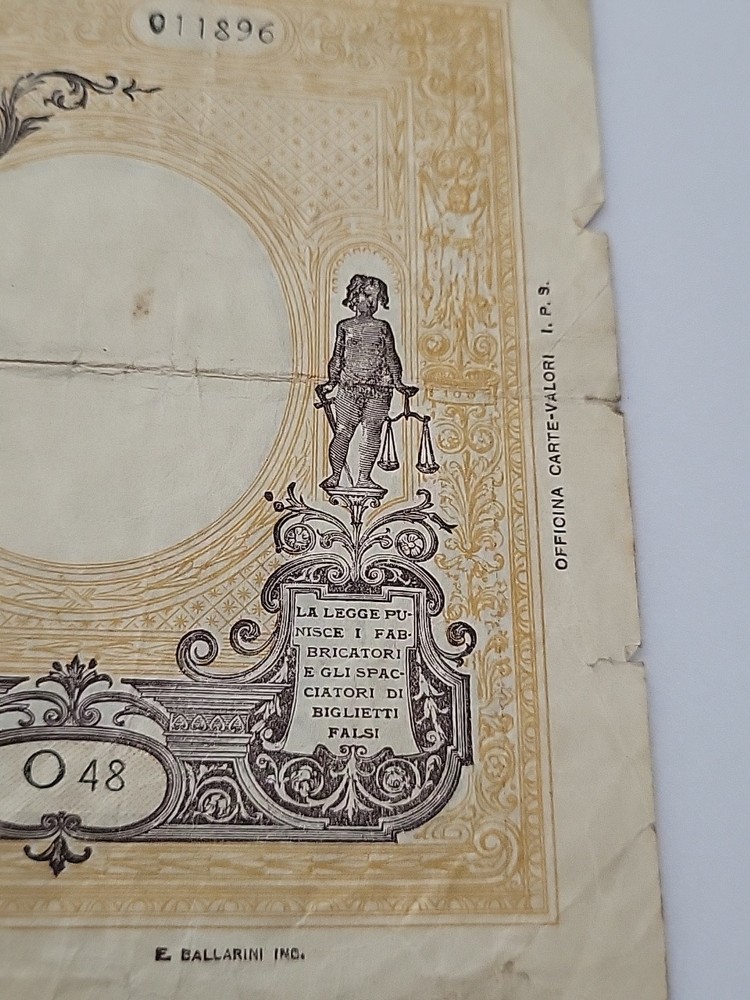 Banca D'Italia Cento Lire