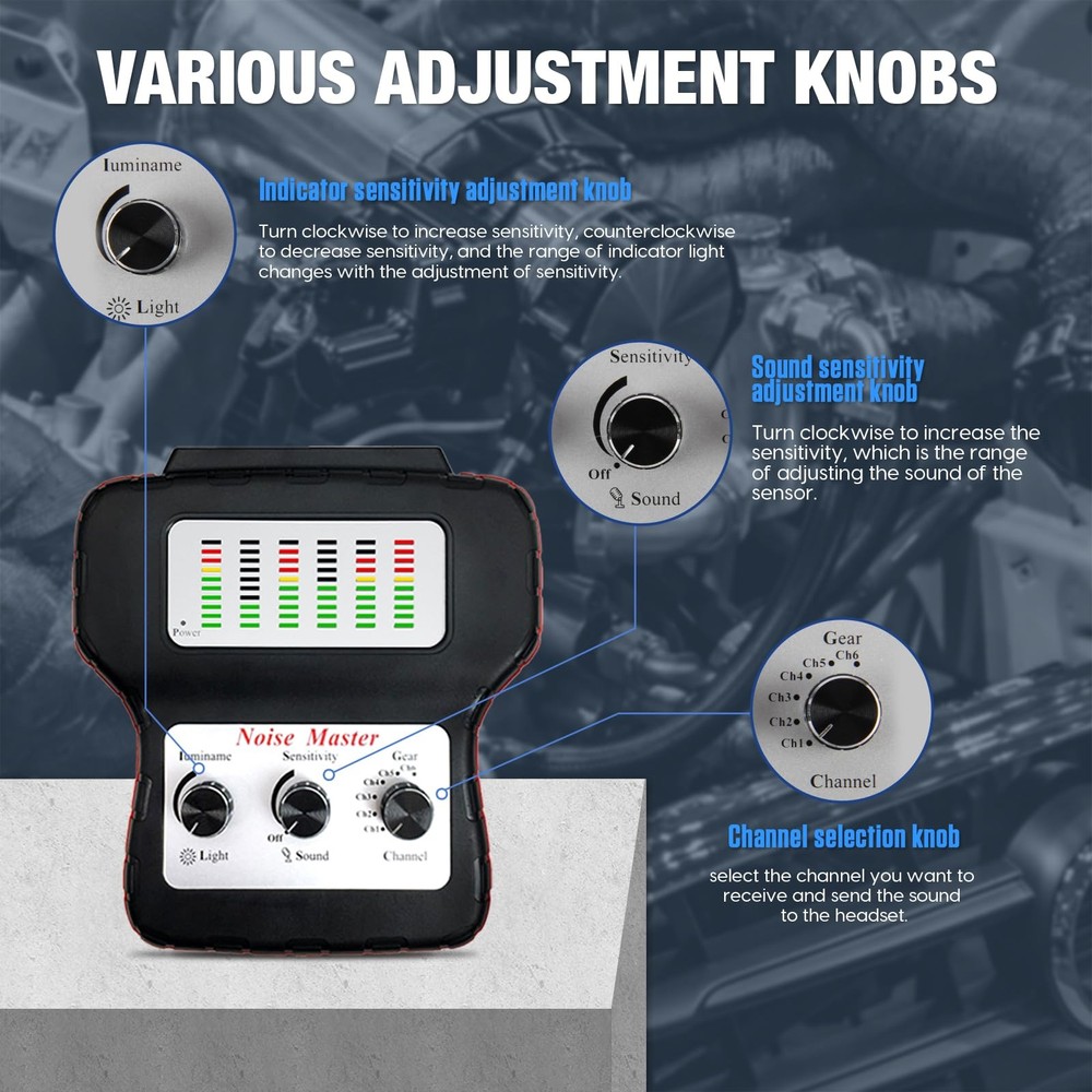 Chassis System Ears Electronic Stethoscope Diagnostic Kit with Black
