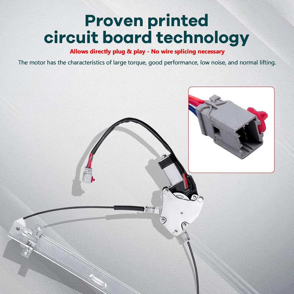 Front Left Driver Side Power Window Regulator with Motor for Honda Element