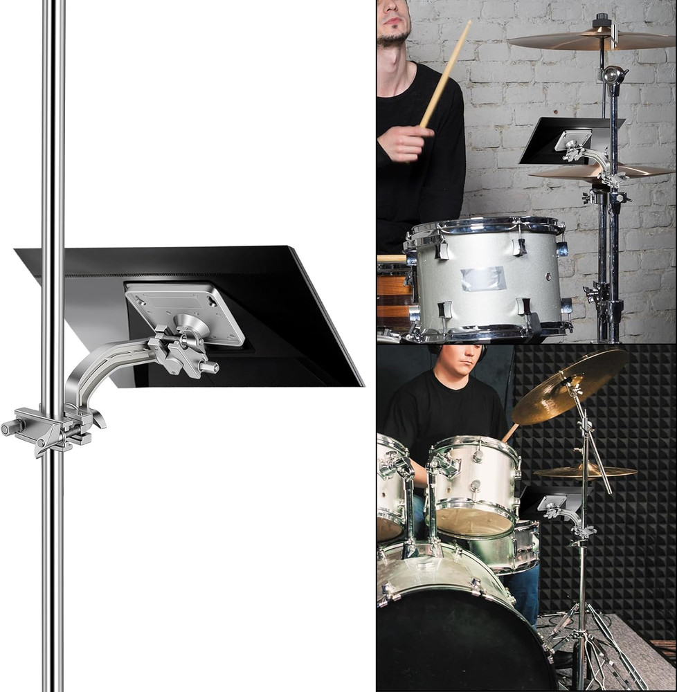 Electronic Module Mounting Plate with Clamp Electronic Drum Module Mount Holder