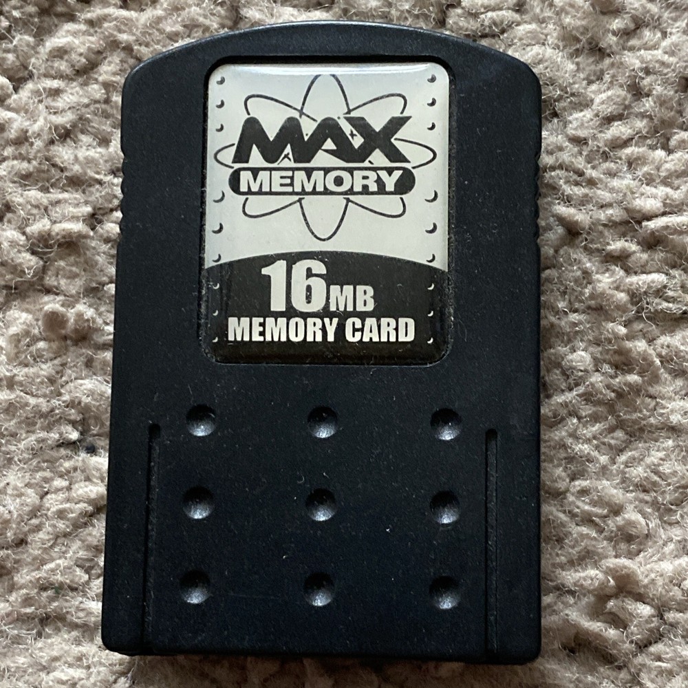 Max Memory Sony PlayStation 2 PS2 Memory Card Black 16MB