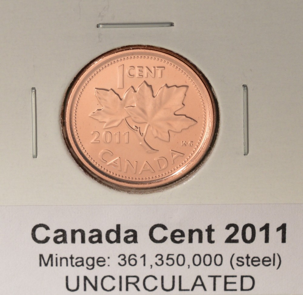 2011 Canada Penny - Magnetic (steel) - Uncirculated