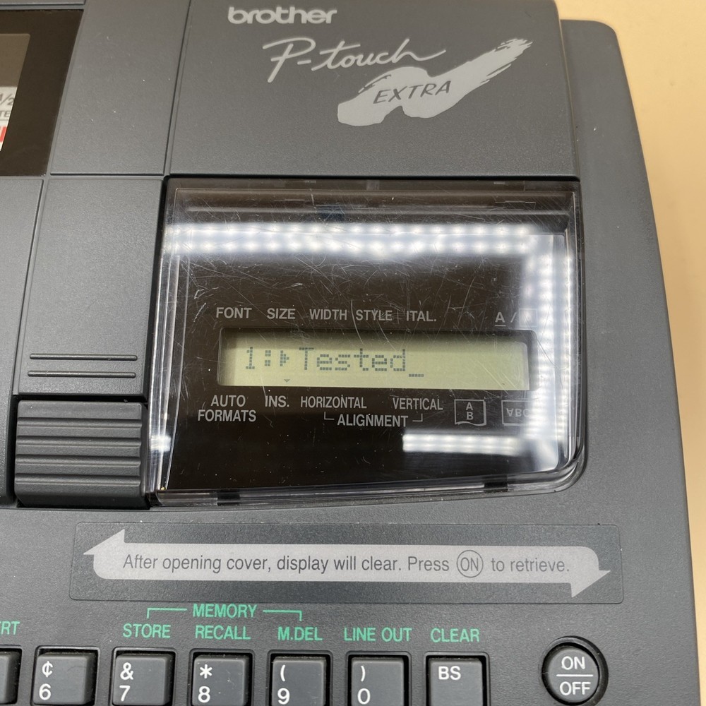 Brother P-Touch Extra PT-520 Electronic Thermal Label Maker Working